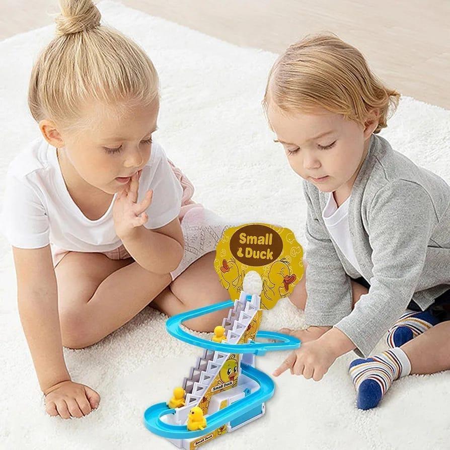 Electric Duck Climbing Track Toy